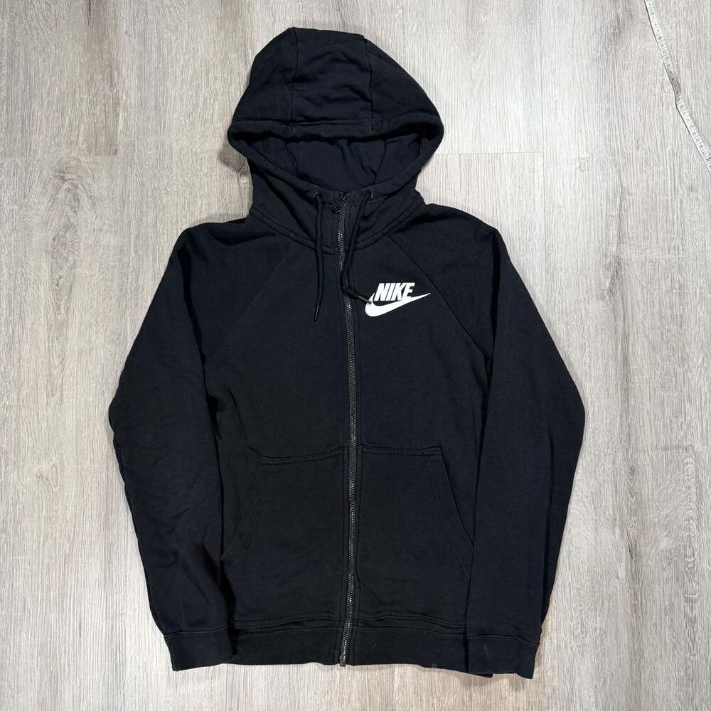 Nike Mens Black Full Zip Logo Hoodie Streetwear Skater